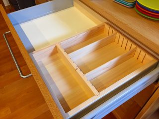 オーク, 大阪, オーダーキッチン, オーダー家具, 無垢材, ヒノキ オーク無垢材　L字オーダーメイドキッチン